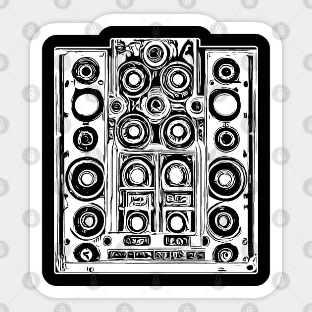 Tekkno Soundsystem Sticker by T-Shirt Dealer